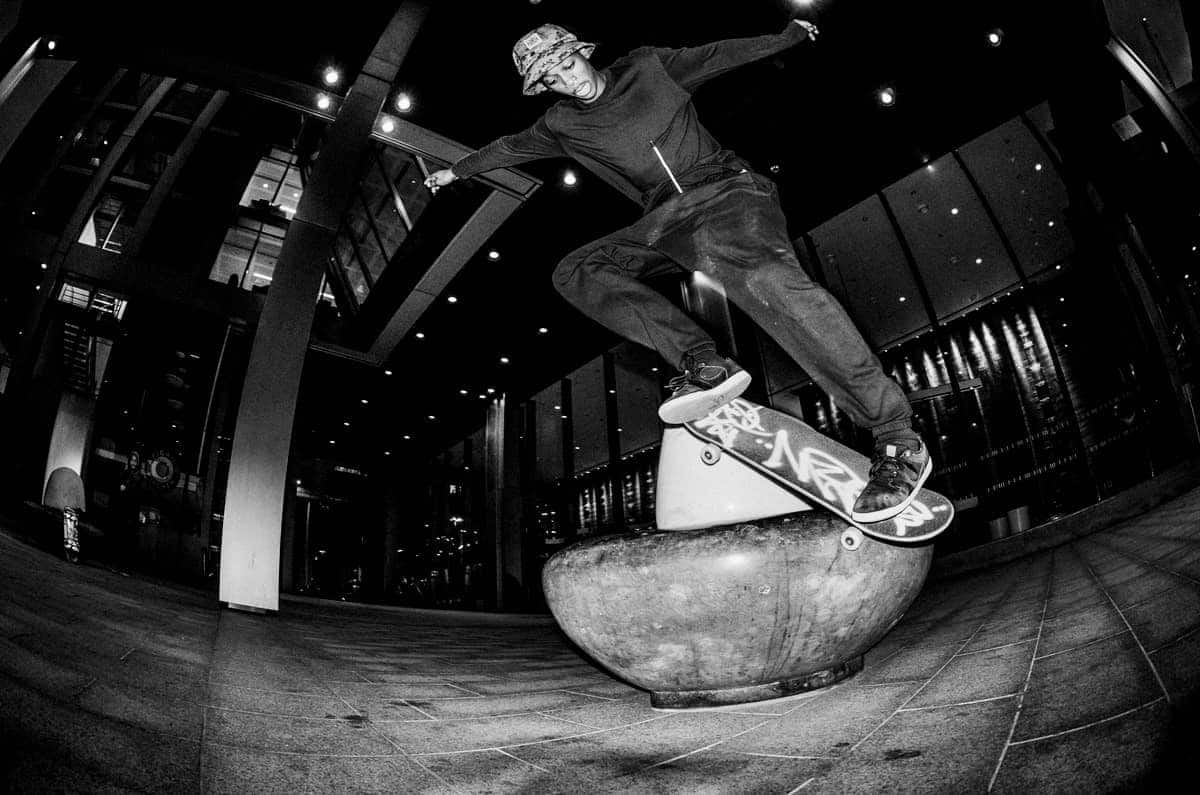 kyle wilson palace skateboards backside nosegrind revert London skate photo by chris morgan creative