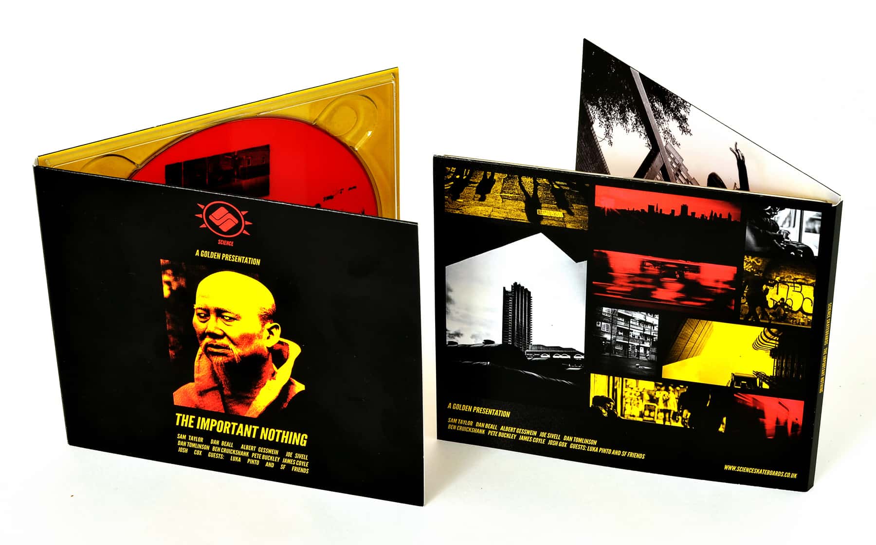 dvd cover the important nothing gatefold graphic design example