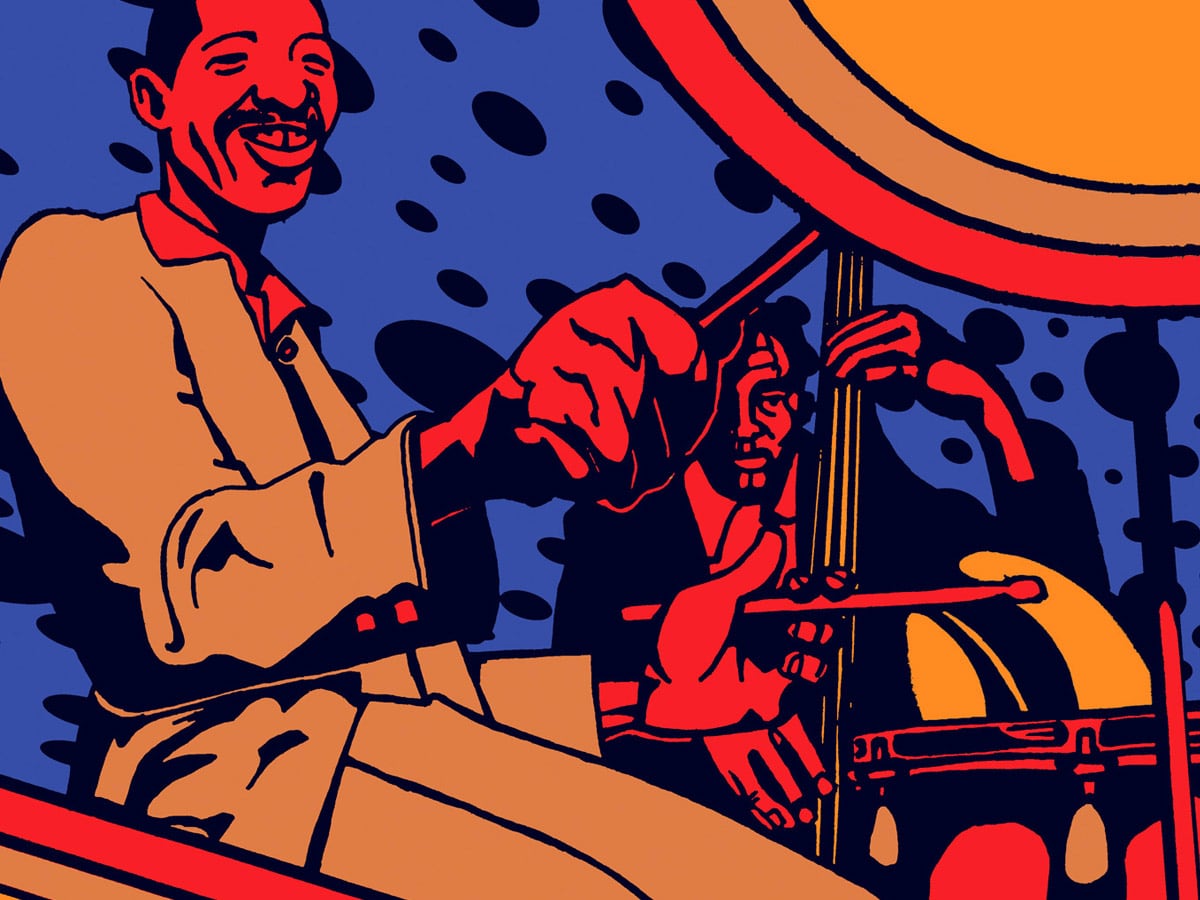 Philly Joe Jones jazz art drawing by Chris Morgan